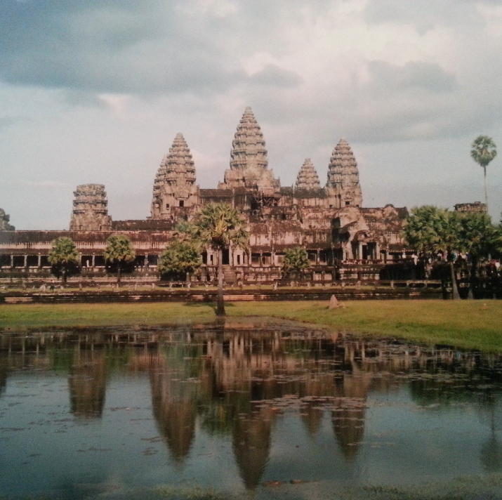 The obligatory tourist angle of Angkor Wat.